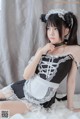 Coser @ 桜 桃 喵 Vol.021: 黑猫 妹 抖 (黑猫 女仆) (78 photos)